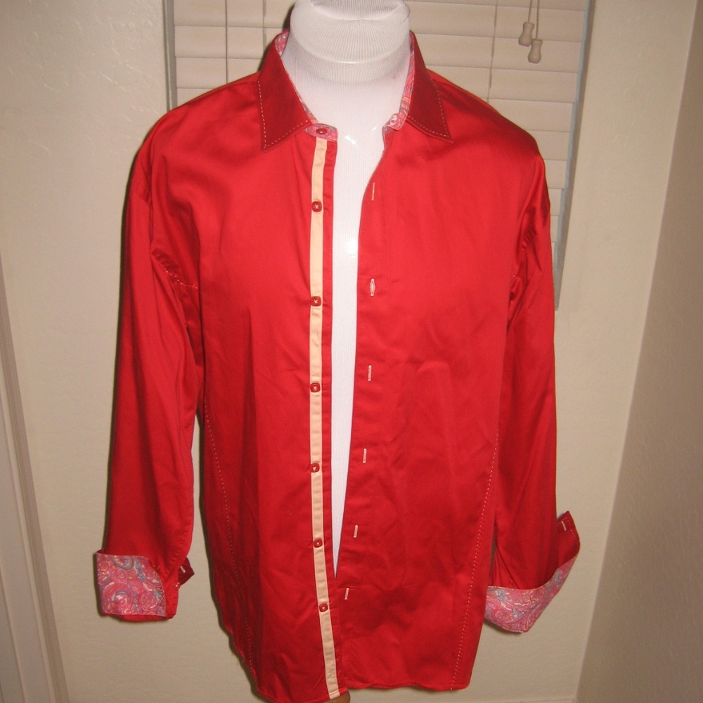 Envy Couture Slim Fit Shirt - Red